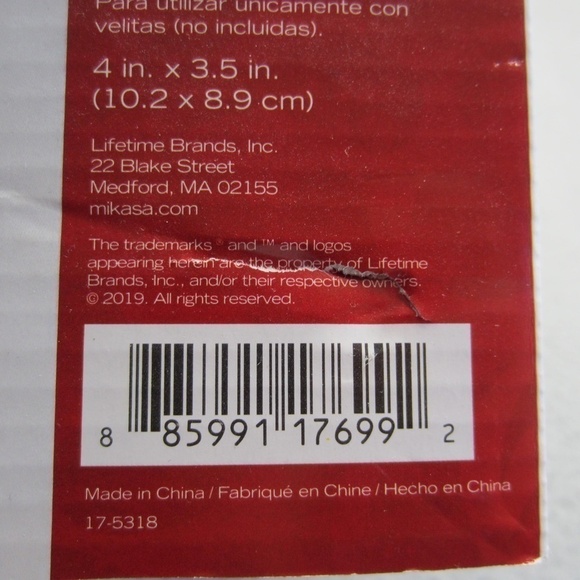 Mikasa Celebrations Candle Holders Set of Three Votives , NWT - Picture 8 of 8